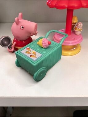 Peppa Ice Cream Cart Playset - Pink & Teal